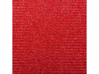 Cloth Headliner Material with Foam Backing, Bright Red / Firethorn / Red