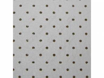 Perforated Vinyl Headliner Material with Foam Backing, White