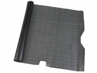 TRUNK MAT, Rubber, Black and Gray (Crowsfoot), Repro