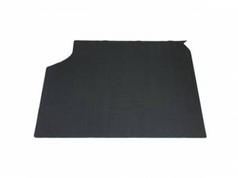 TRUNK MAT, Felt, Green / Gray, 1-piece, 46 inches wide x 35 inches front to rear, felt top w/ foam backing, repro