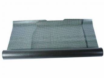 TRUNK MAT, Rubber, Aqua and Black Houndstooth, 2-piece repro