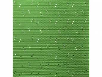HEADLINER, Perforated Grain, Apple Green, incl headliner, rods, clips and material to cover two sunvisors, Repro