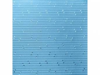 HEADLINER, Perforated Grain, Powder Blue, incl headliner, rods, clips and material to cover two sunvisors, Repro