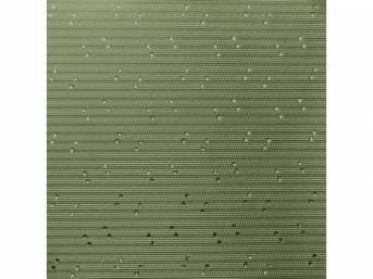 HEADLINER, Perforated Grain, Jade Green, incl headliner, rods, clips and material to cover two sunvisors, Repro