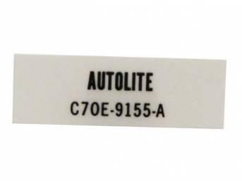 DECAL, ENGINE, FUEL FILTER, C7OE-9155-A
