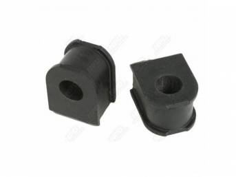 Sway Bar Bushings, Front, 15/16 Inch, Bushings Mount To Sway Bar Where It Fastens To The Crossmember With 7/8 Inch Sway Bar