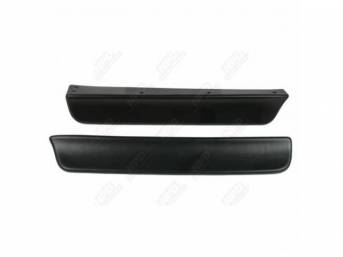 Spoiler, Front, T/A Style, Pair, Matte Black, Polyethylene Plastic, Incl Correct Style Mounting Hardware, Repro