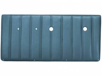PANEL SET, Front Door, vertical pleat style, OE blue, ABS-plastic, replacement style repro