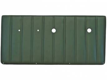 PANEL SET, Front Door, vertical pleat style, OE green, ABS-plastic, replacement style repro