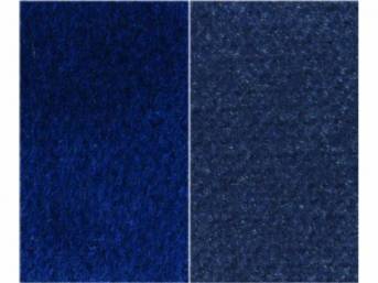 UPHOLSTERY, BENCH, STANDARD CAB, FRONT BENCH SEAT, NAVEL BLUE W/ ROYAL BLUE INSERTS, PLEATED 60/40 STYLE, REAR ENCORE VELOUR