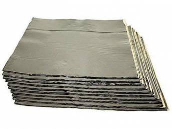 Trunk Pan Kit, Hushmat, Silver Backing, Self Adhesive Thermal And Vibration Damping, Designed To Apply Directly To The Trunk Floor Pan To Reduce Heat And Road Noise 