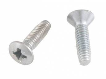 Mounting Kit, Window Regulator Handle, Incl(2) Correct Dark Silver Style Screws, Does Both Sides, Used On Black Handles