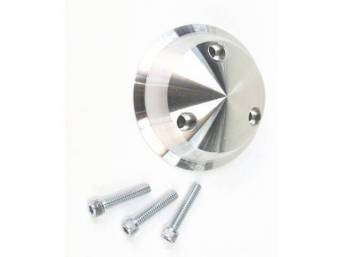 Pulley Cover, P/S, March Performance, Billet Aluminum, Clear