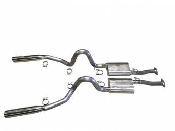 MRT ChamberFlow Cat-back Exhaust system for 96-98 GT & COBRA (Polished Tips)