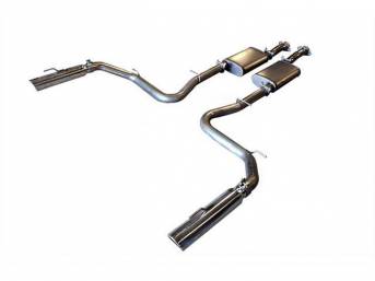 MRT Chamberflow Cat-back Exhaust system for 99-04 Cobra W/ IRS (Polished Tips)