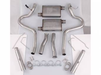 Exhaust Kit, Cat Back, Pypes Performance, 2 1/2 Inch Pipes, Incl All Stainless Steel Inlet And Outlet Pipes And  Violator Performance Mufflers