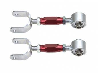 Control Arm Kit, Rear Upper, Adjustable, Qa1, Incl Polyurethane Differential Bushings, (2) Complete Adjustable Rear Arms