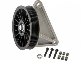 A/C Eliminator Assy, Pulley, Incl Bracket And Correct Pulley, Designed To Delete The Factory A/C Compressor And Increase Power