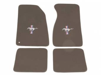 Coverking Mustang Loop Designer Floor Mats 2-PC Dark Green 1994-2004