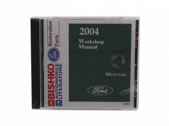 Shop Manual On Cd, 2004 Mustang, Note That Shop Manuals May Incl Other Ford, Lincoln And Mercury Car Models