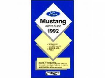 Owner Manual, Reprint Of The Original, This Is The Manual That Is Usually In The Glove Compartment Of Your Fox Mustang