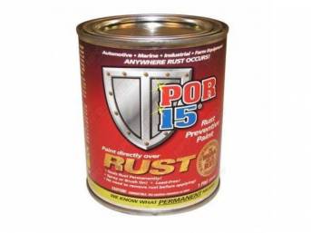 POR-15 Rust Preventive Coating, Silver, pint, use as step 3 of the 3-step Rust Prevention System