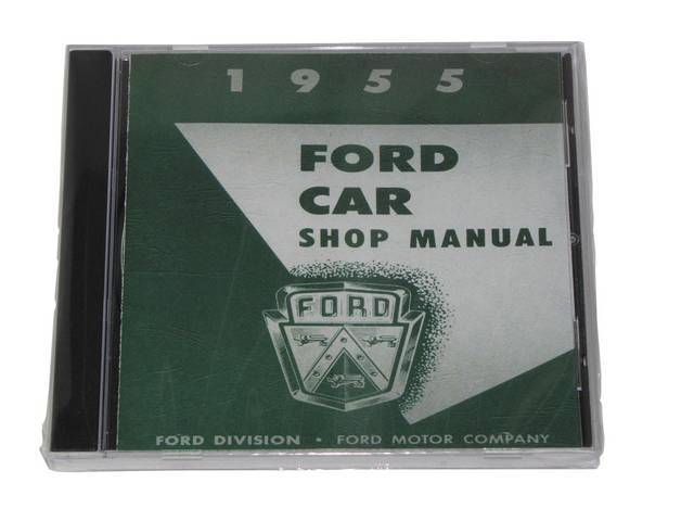SHOP MANUAL, 55 FORD AND TBIRD