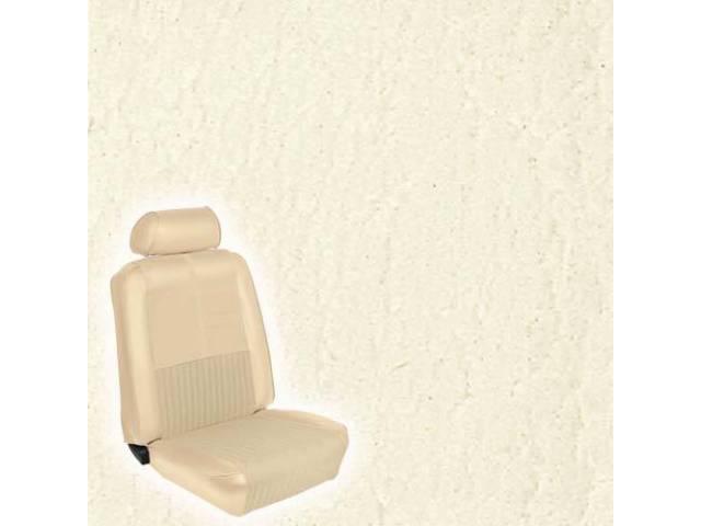 UPHOLSTERY, FULL SET, DELUXE WITH FRONT BUCKETS, WHITE