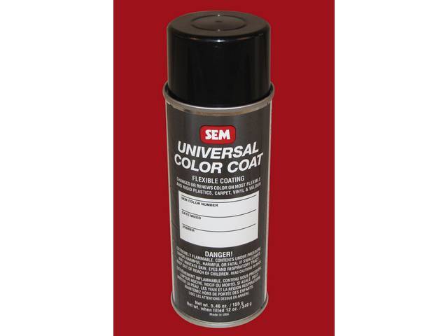 Interior Paint, Spray, 1979 Medium Red, Multi Purpose Sem Paint Can Bond At A Molecular Level When Surface Is Properly Prepped, For Use On Metal, Plastics And Vinyl