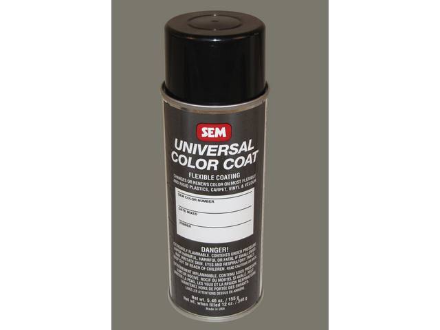Interior Paint, Spray, 1981 Medium Pewter, Multi Purpose Sem Paint Can Bond At A Molecular Level When Surface Is Properly Prepped, For Use On Metal, Plastics And Vinyl