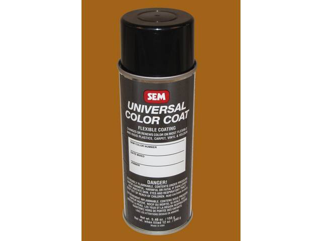 Interior Paint, Spray, 1980-81 Caramel, Multi Purpose Sem Paint Can Bond At A Molecular Level When Surface Is Properly Prepped, For Use On Metal, Plastics And Vinyl