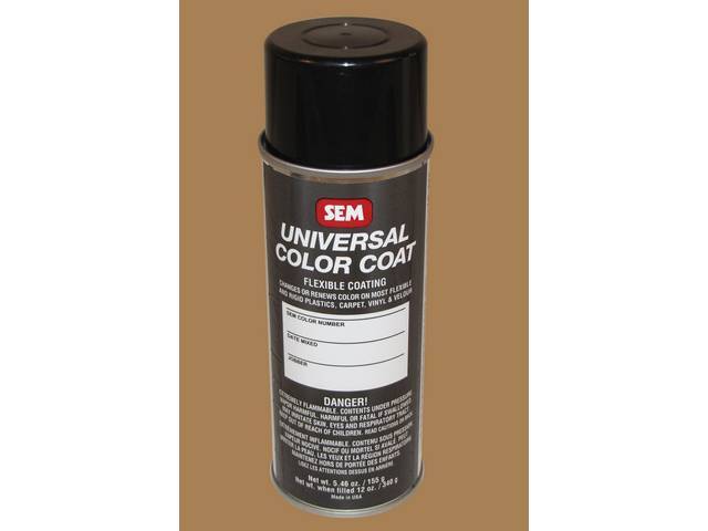 Interior Paint, Spray, 1983-84 Desert Tan, Multi Purpose Sem Paint Can Bond At A Molecular Level When Surface Is Properly Prepped, For Use On Metal, Plastics And Vinyl