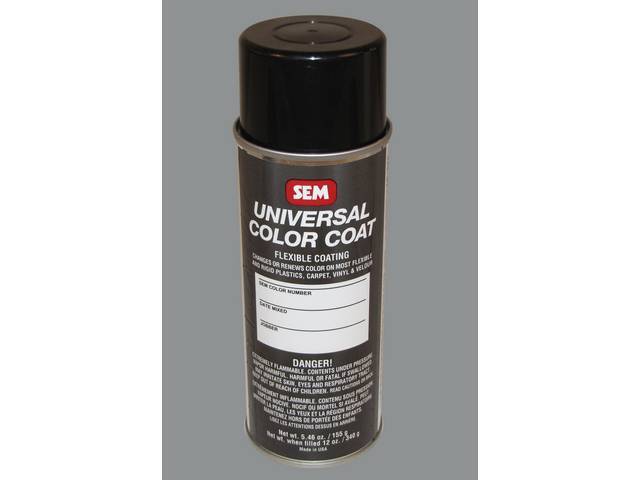 Interior Paint, Spray, 1987-89 Smoke Gray, Multi Purpose Sem Paint Can Bond At A Molecular Level When Surface Is Properly Prepped, For Use On Metal, Plastics And Vinyl
