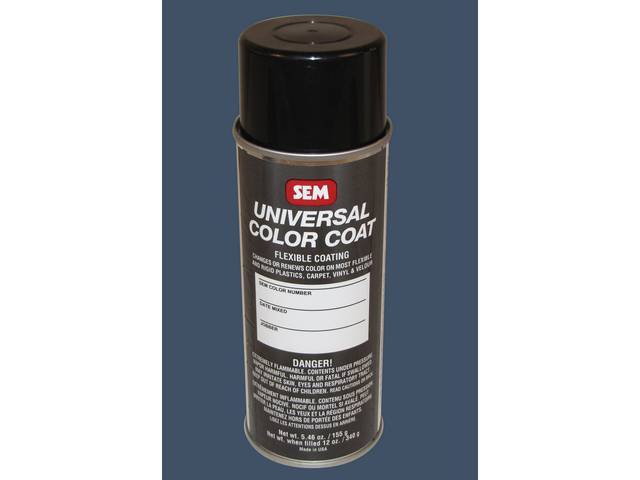 Interior Paint, Spray, 1990-92 Crystal Blue, Multi Purpose Sem Paint Can Bond At A Molecular Level When Surface Is Properly Prepped, For Use On Metal, Plastics And Vinyl