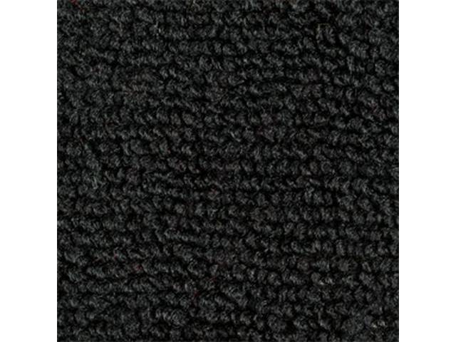 CARPET, RAYLON WEAVE, BLACK