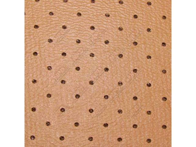 HEADLINER, Perforated, tan, leather grained