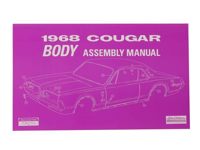 BOOK, ASSEMBLY MANUAL, BODY, 1968