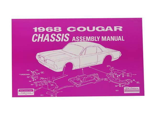 BOOK, ASSEMBLY MANUAL, CHASSIS, 1968