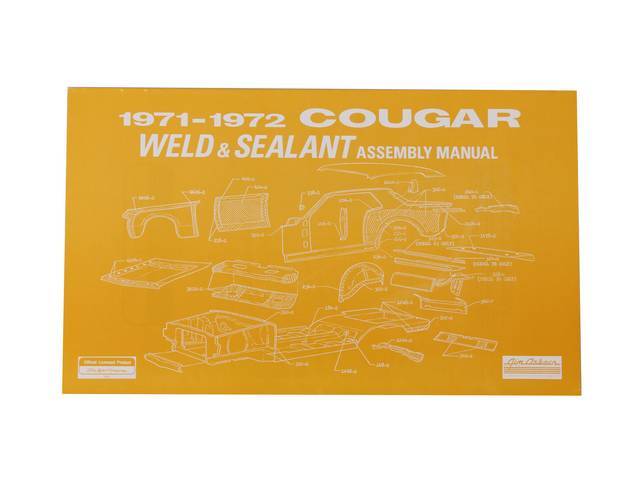 BOOK, ASSEMBLY MANUAL, WELD AND SEALANT, 1971-72