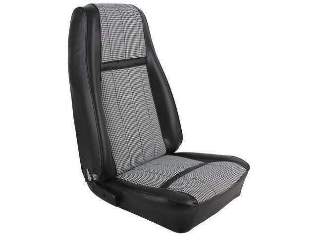 UPHOLSTERY SET, FRONT BUCKET SEATS, XR-7 HOUNDSTOOTH